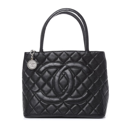 Chanel Caviar Quilted Medallion Tote Black 1 of 10