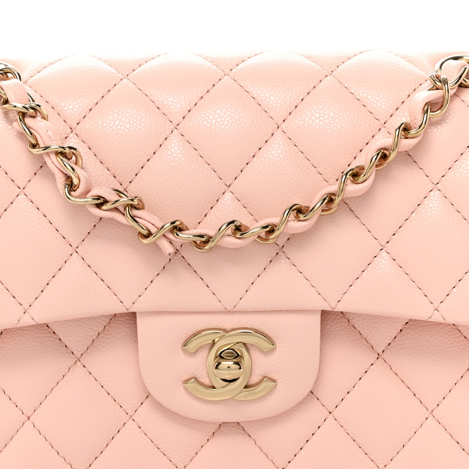 Chanel Caviar Quilted Small Double Flap Pink 8 of 11