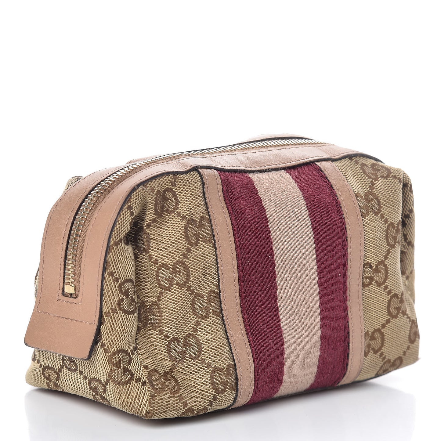 Monogram Web Small Cosmetic Case Bordeaux