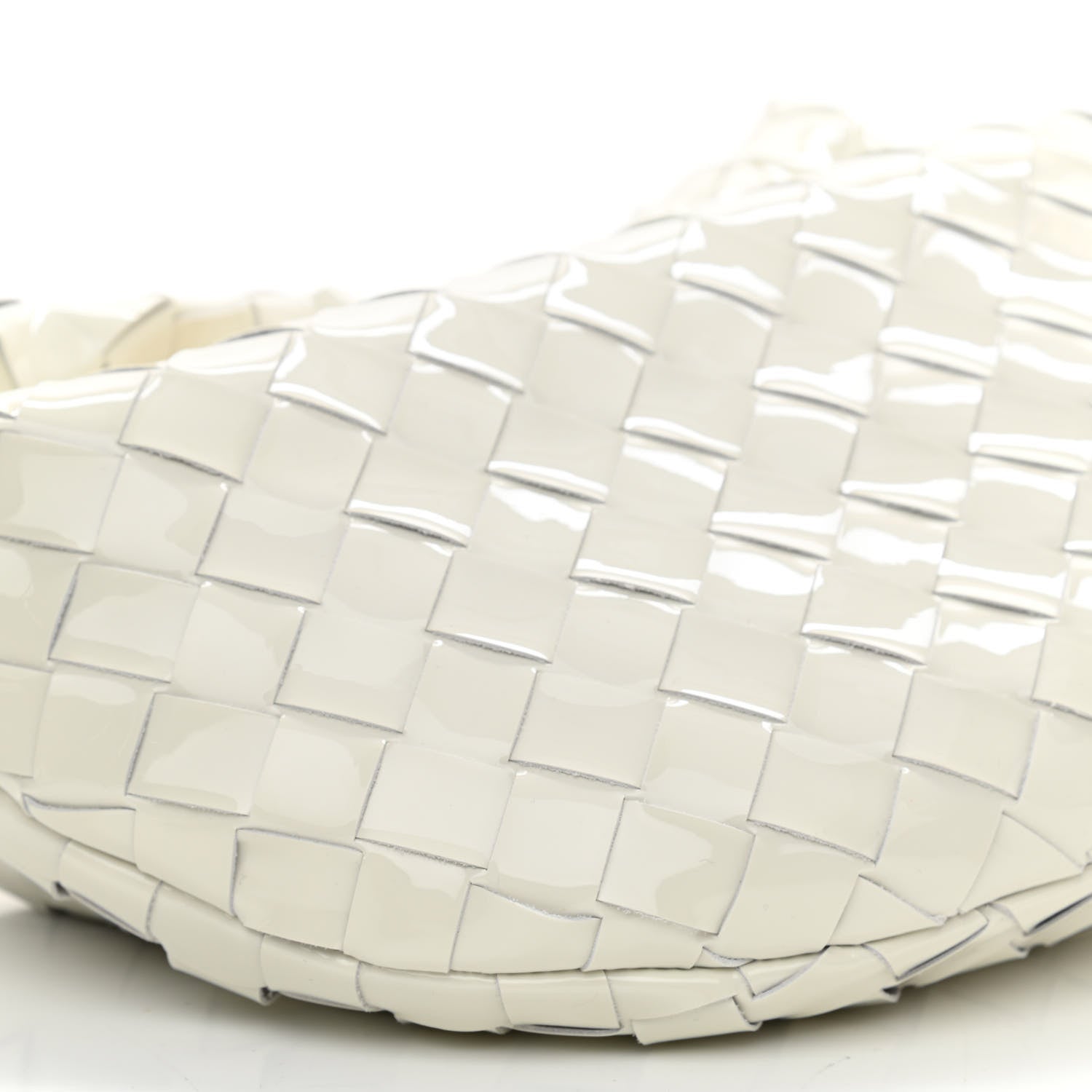 Bottega Veneta Patent Nappa Intrecciato Mini Jodie White 9 of 10