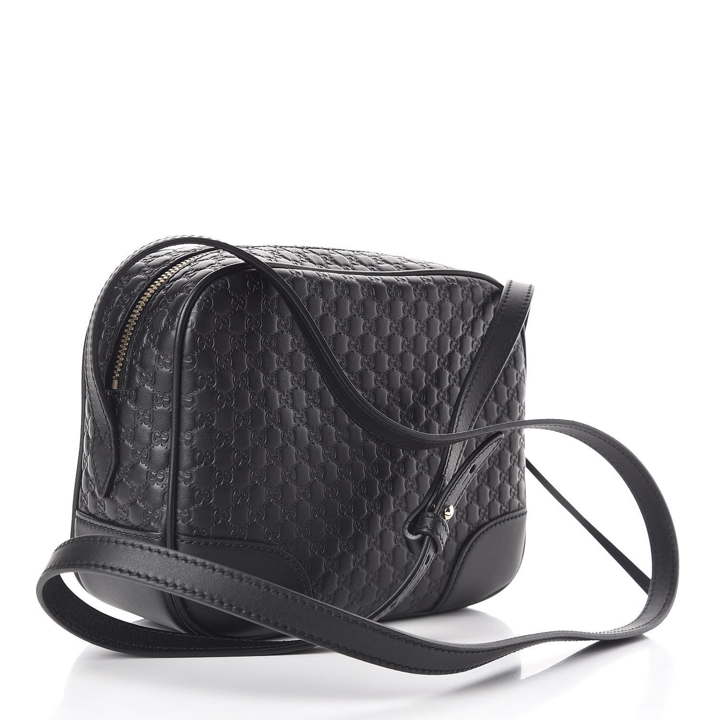 Microguccissima Mini Bree Messenger Bag Black