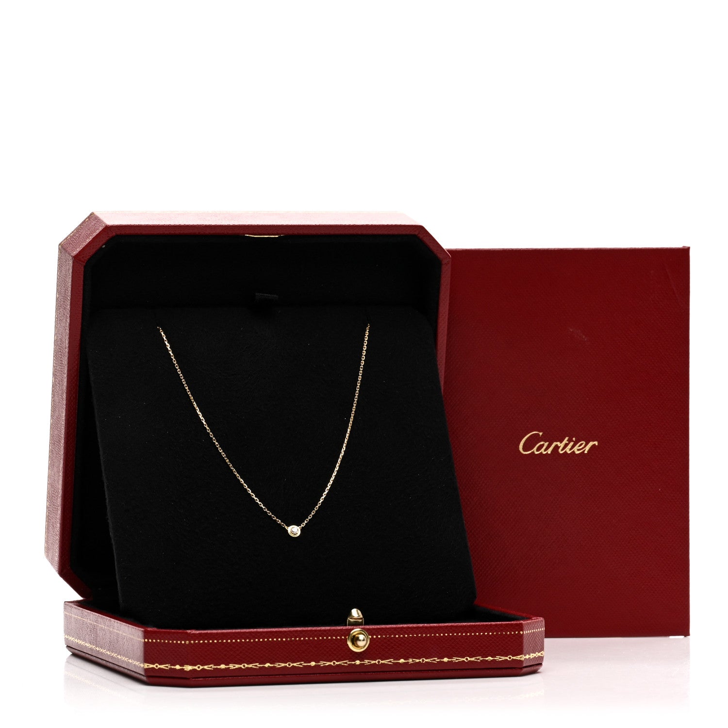 Cartier 18K Yellow Gold Diamond XS D'Amour Pendant Necklace 5 of 5