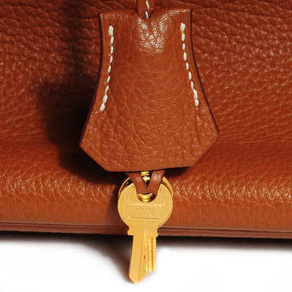 Hermes Taurillon Clemence Birkin 35 Gold 23 of 23