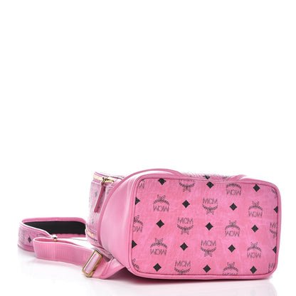 MCM Visetos Small Duke Backpack Pink 4 of 7