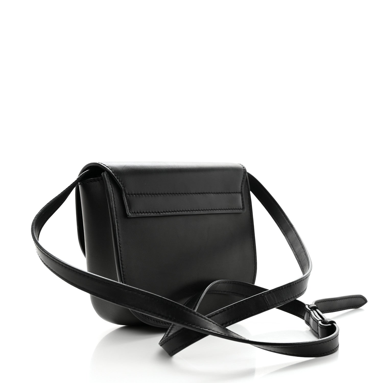 Saint Laurent Smooth Calfskin Classic Monogram Small Kaia Satchel Black 2 of 11