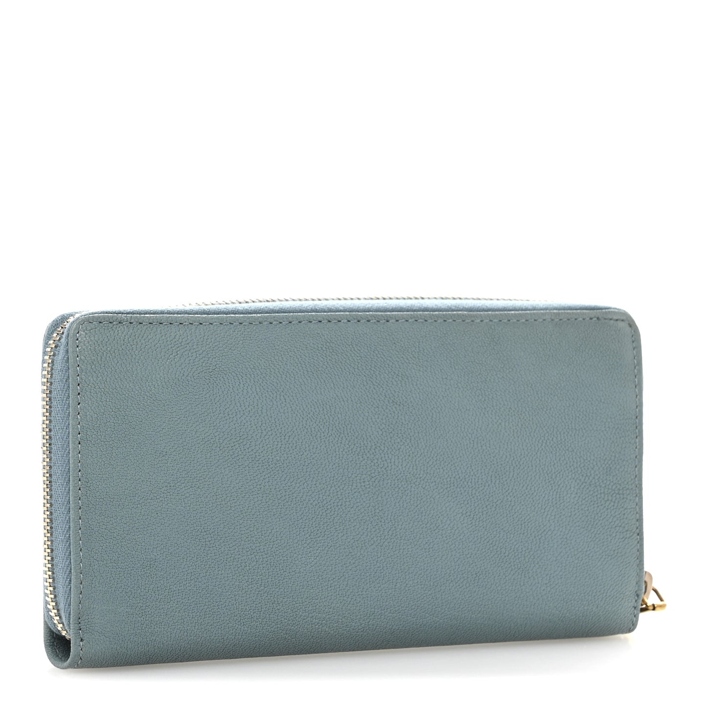 Sheepskin ChYc Zip Around Wallet Blue Glacier