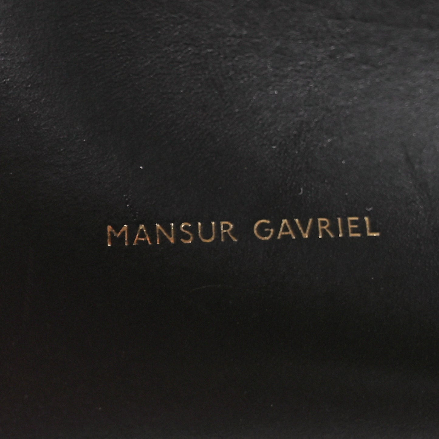 Vegetable Tanned Calfskin Bucket Bag Black Flamma