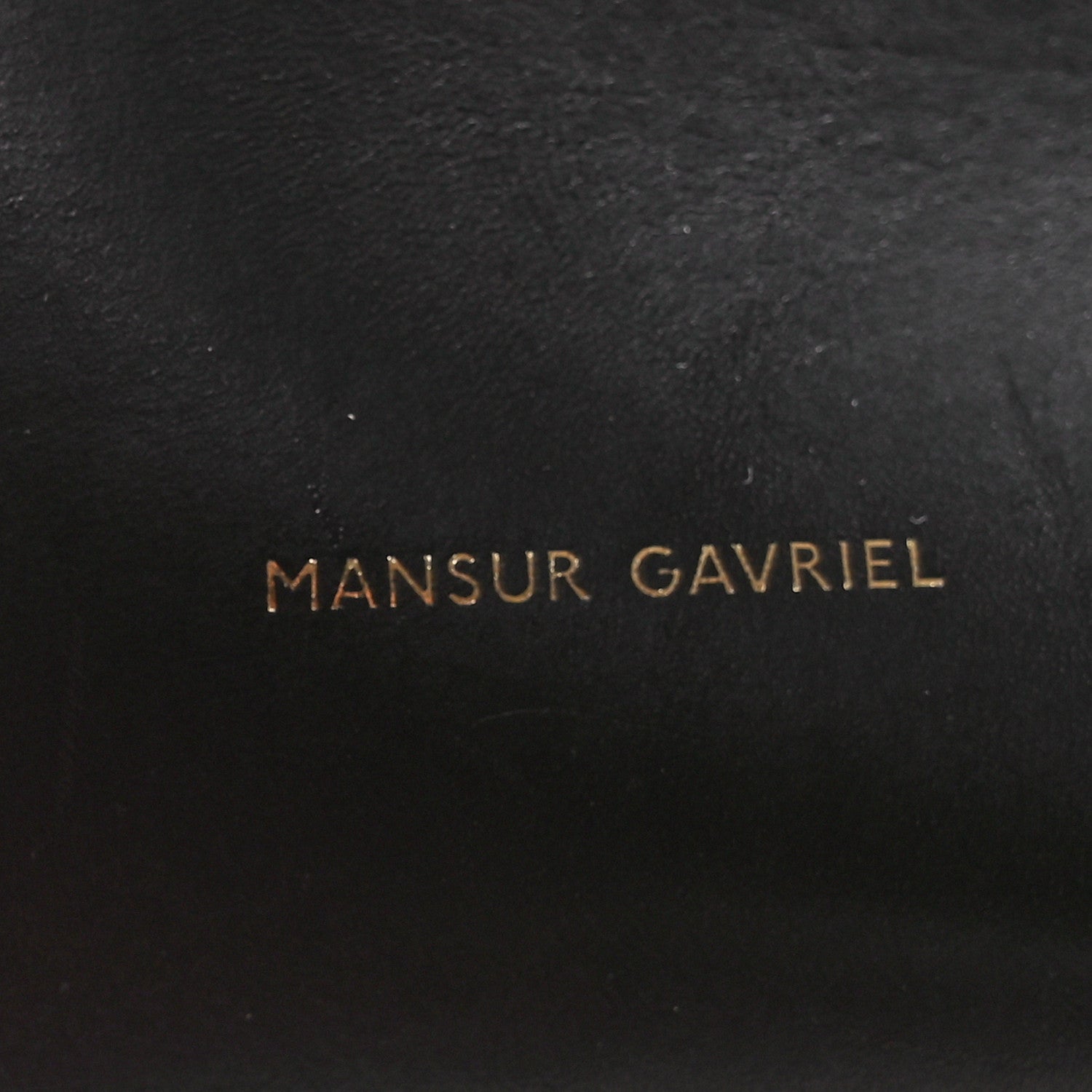 Mansur Gavriel Vegetable Tanned Calfskin Bucket Bag Black Flamma 7 of 12