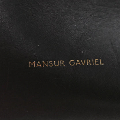 Mansur Gavriel Vegetable Tanned Calfskin Bucket Bag Black Flamma 7 of 12