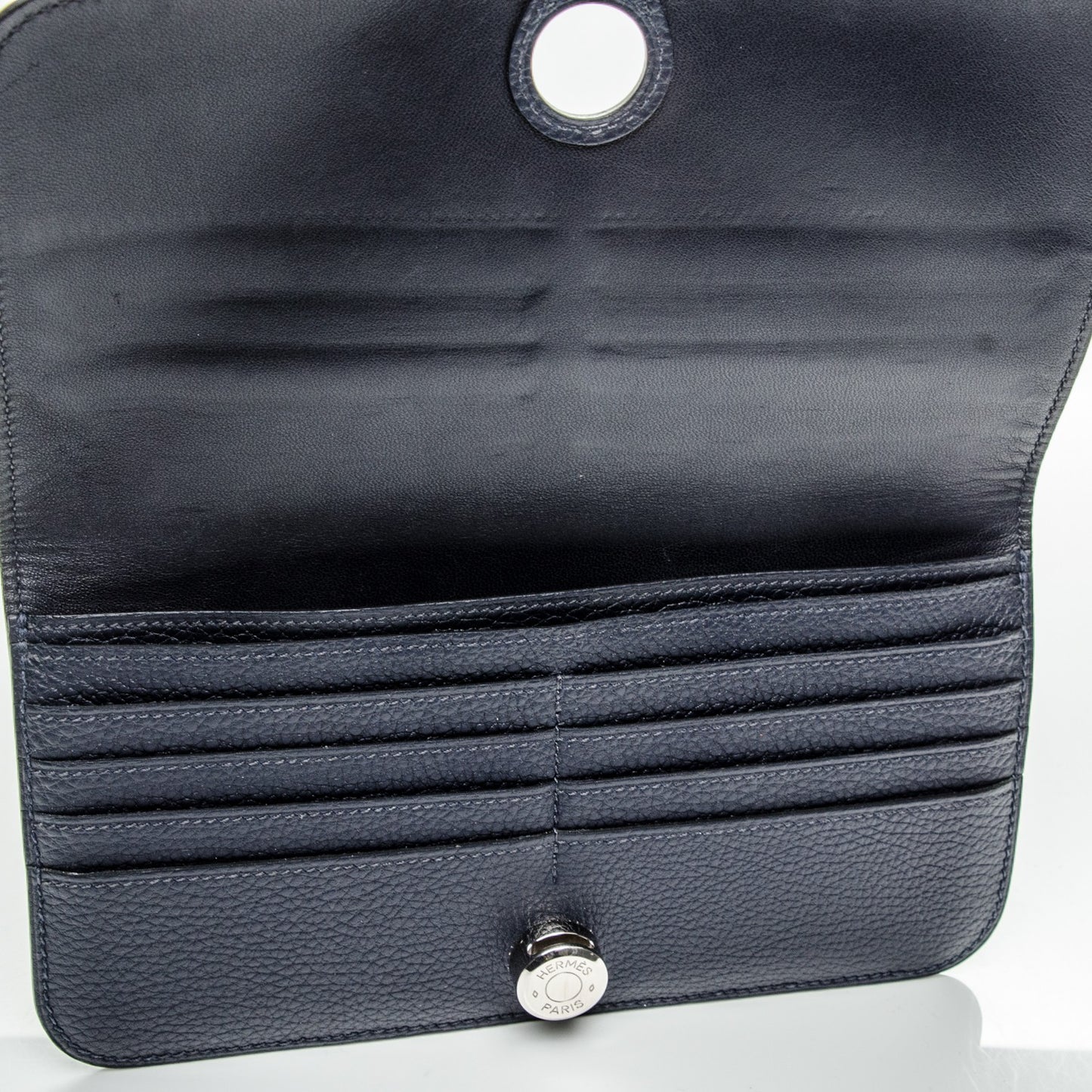 Togo Dogon Recto Verso Wallet Bleu Nuit