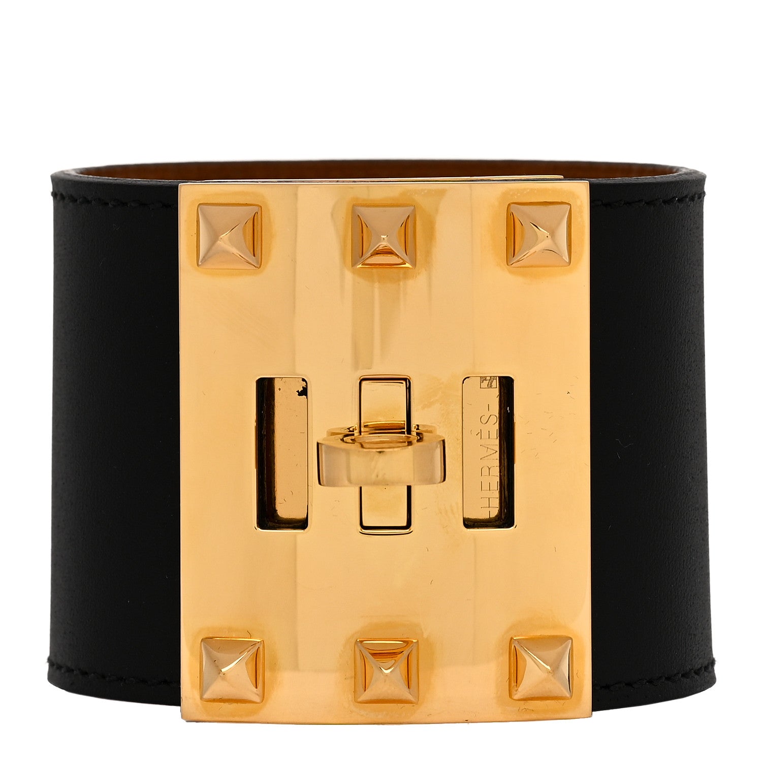 Hermes Chamonix Kelly Dog Extreme Bracelet S Black 1 of 5