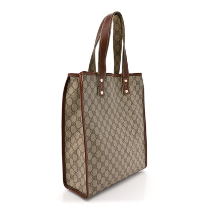 Gucci GG Plus Monogram Small Signature Web Loop Vertical Tote Light Brown 3 of 15