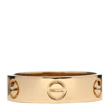 Cartier 18K Yellow Gold 5.5mm LOVE Ring 56 7.5 1 of 4
