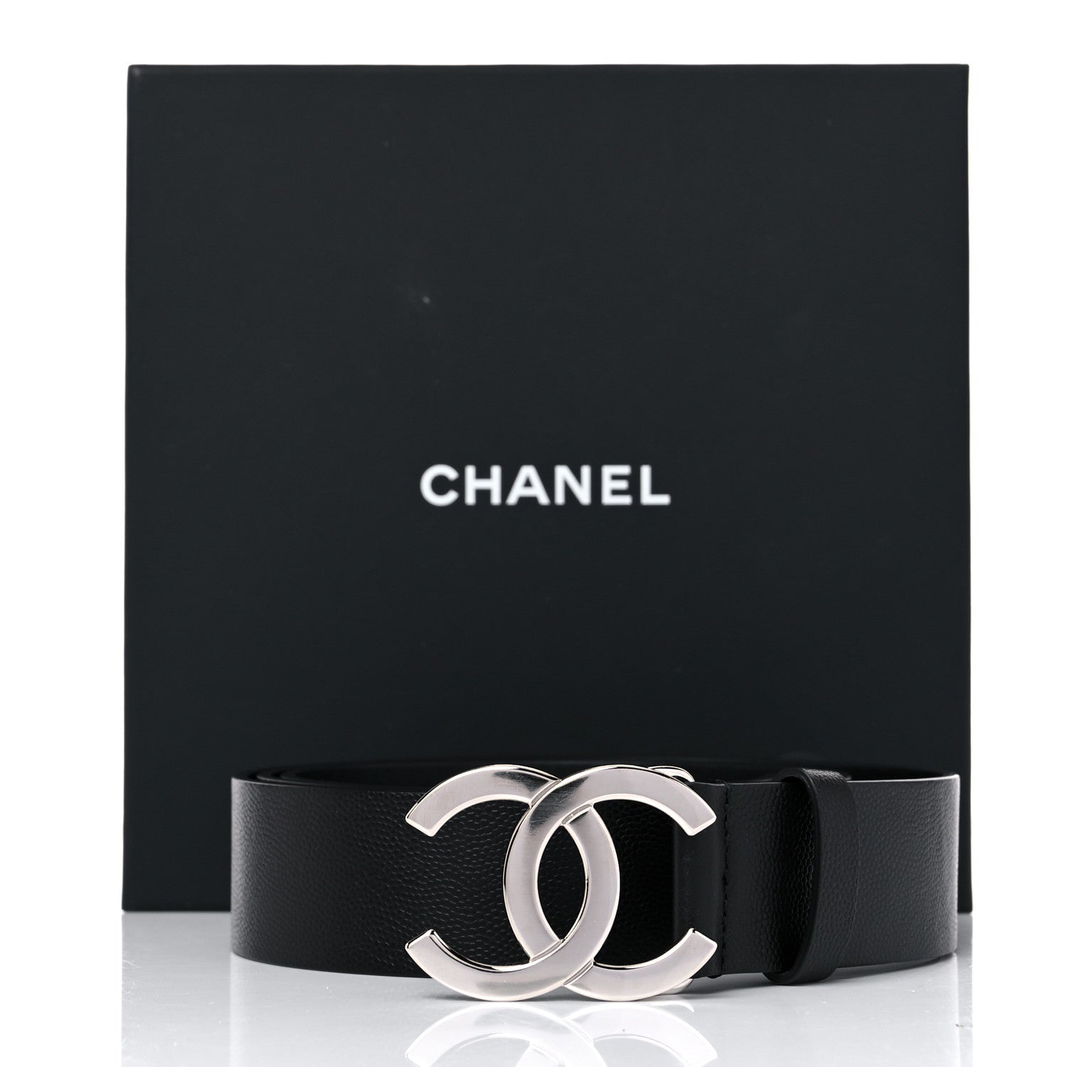 Chanel Caviar CC Logo Belt 110 44 Black 7 of 7