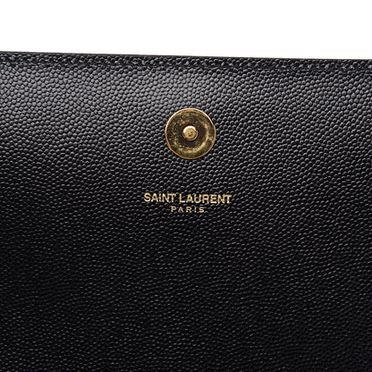 Saint Laurent Grain De Poudre Classic Monogram Kate Clutch Black 8 of 9