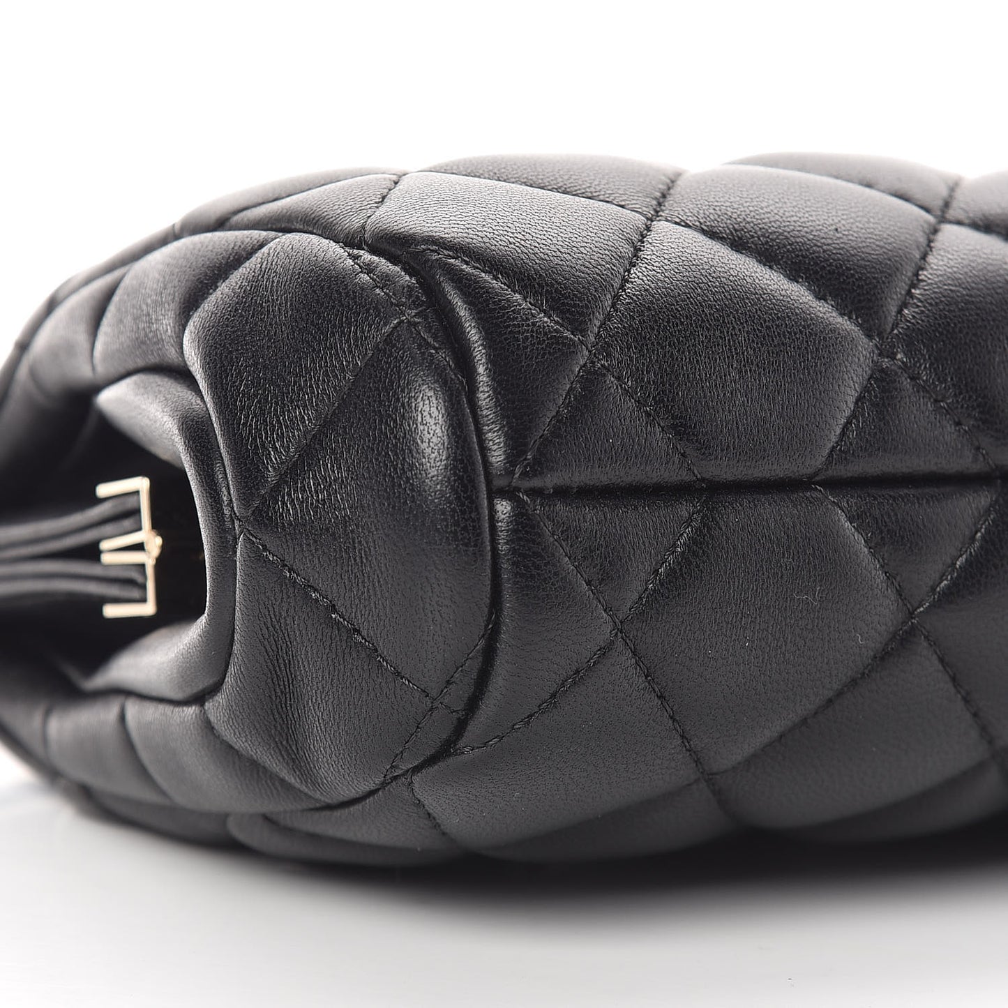 Lambskin Quilted Clutch Black
