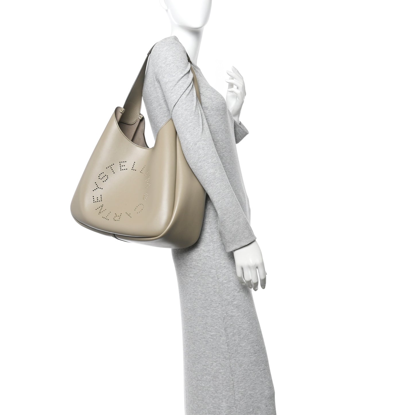 Eco Alter Nappa Perforated Slouchy Hobo Tote Bamboo