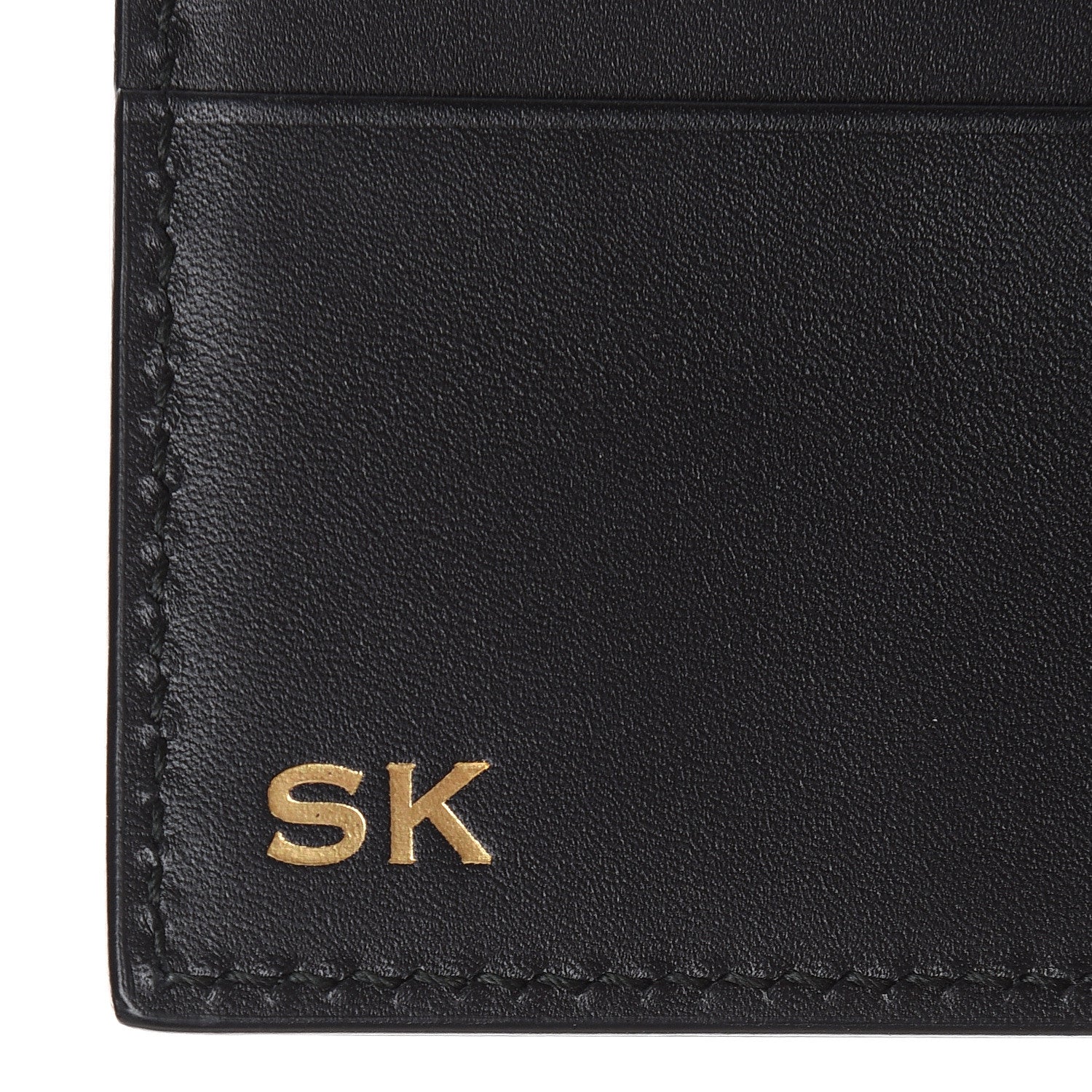 Gucci Calfskin GucciGhost Print Bi-Fold Wallet Black New Acquamarine 8 of 8