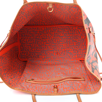 Louis Vuitton Monogram Graffiti Neverfull GM Orange 5 of 9