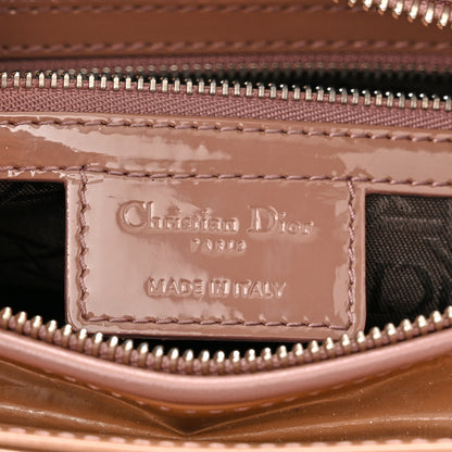 Christian Dior Patent Cannage Large Lady Dior Dark Beige 6 of 10