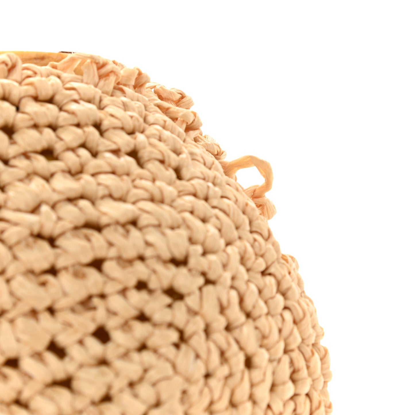 Raffia Calfskin Tote