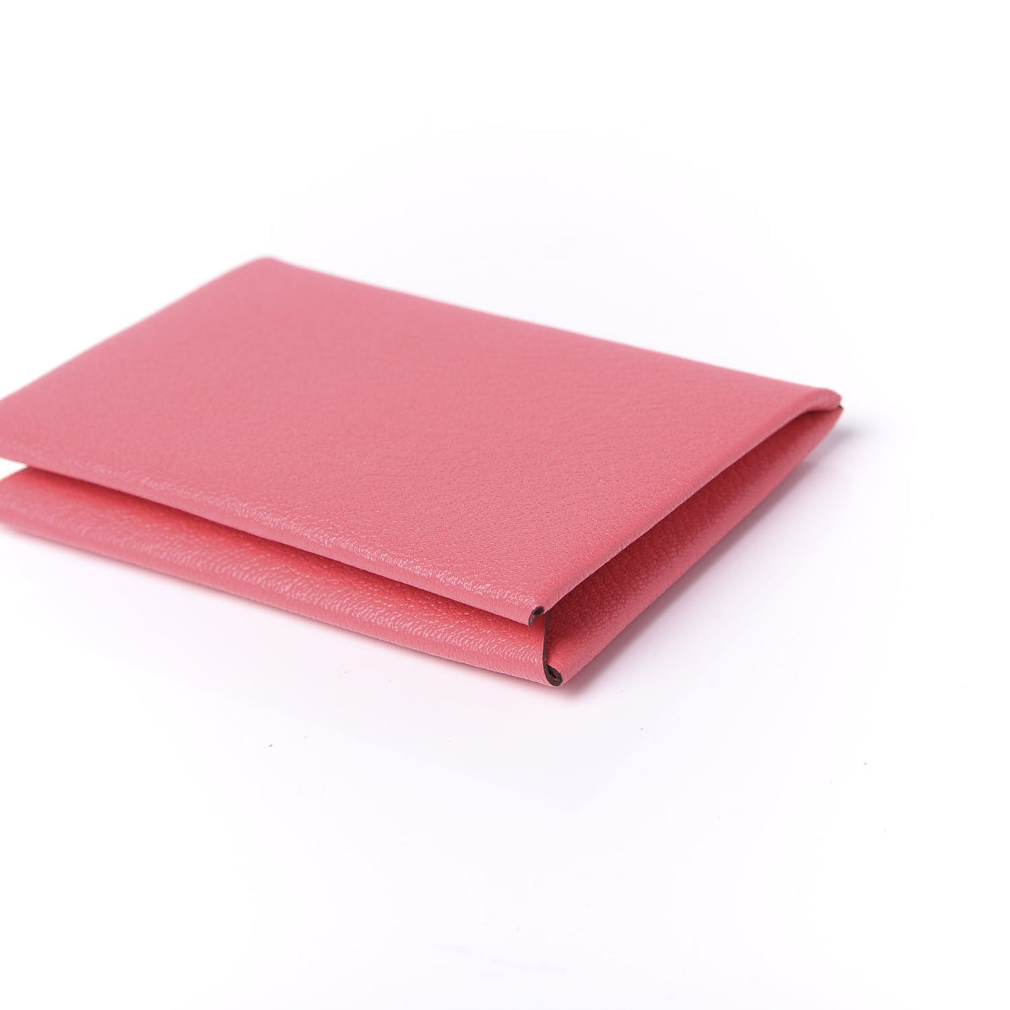 Chevre Mysore Calvi Card Case Rose Lipstick