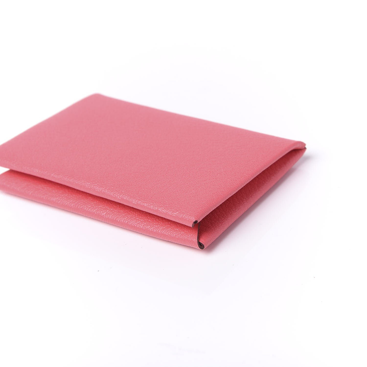 Hermes Chevre Mysore Calvi Card Case Rose Lipstick 7 of 9