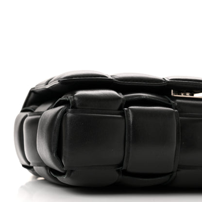 Bottega Veneta Lambskin Maxi Intreccio Padded Chain Cassette Crossbody Bag Black 9 of 10