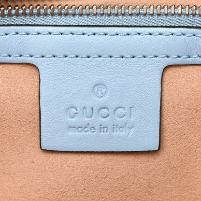 Gucci Calfskin Matelasse Small GG Marmont Shoulder Bag Porcelain Light Blue 6 of 10