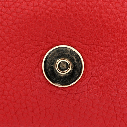 Gucci Pebbled Calfskin Medium Soho Flap Crossbody Tabasco Red 12 of 12