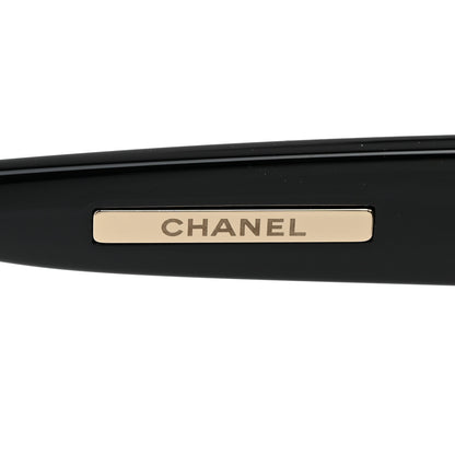 Chanel Acetate Cat Eye Sunglasses 6054 Black 5 of 8