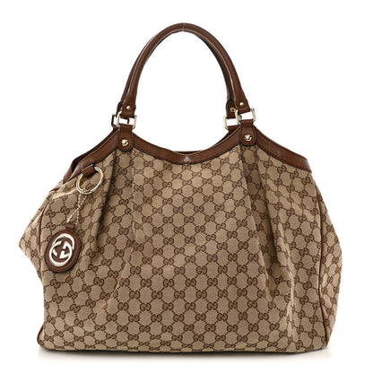 Gucci Monogram Large Sukey Tote Brown 1 of 14