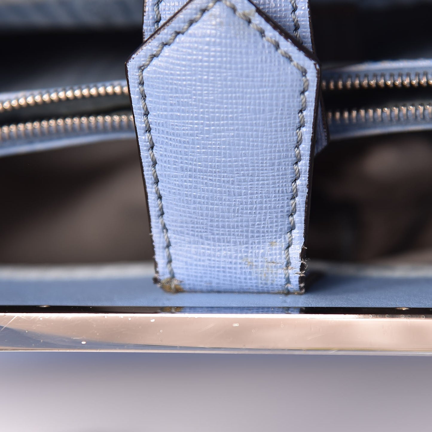 Vitello Elite Flamingo Petite 2Jours Tote Azzurro Nebula