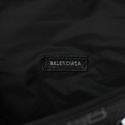 Balenciaga Coated Canvas BB Monogram Allover Logo Medium Signature Beltpack Black Grey White 6 of 10