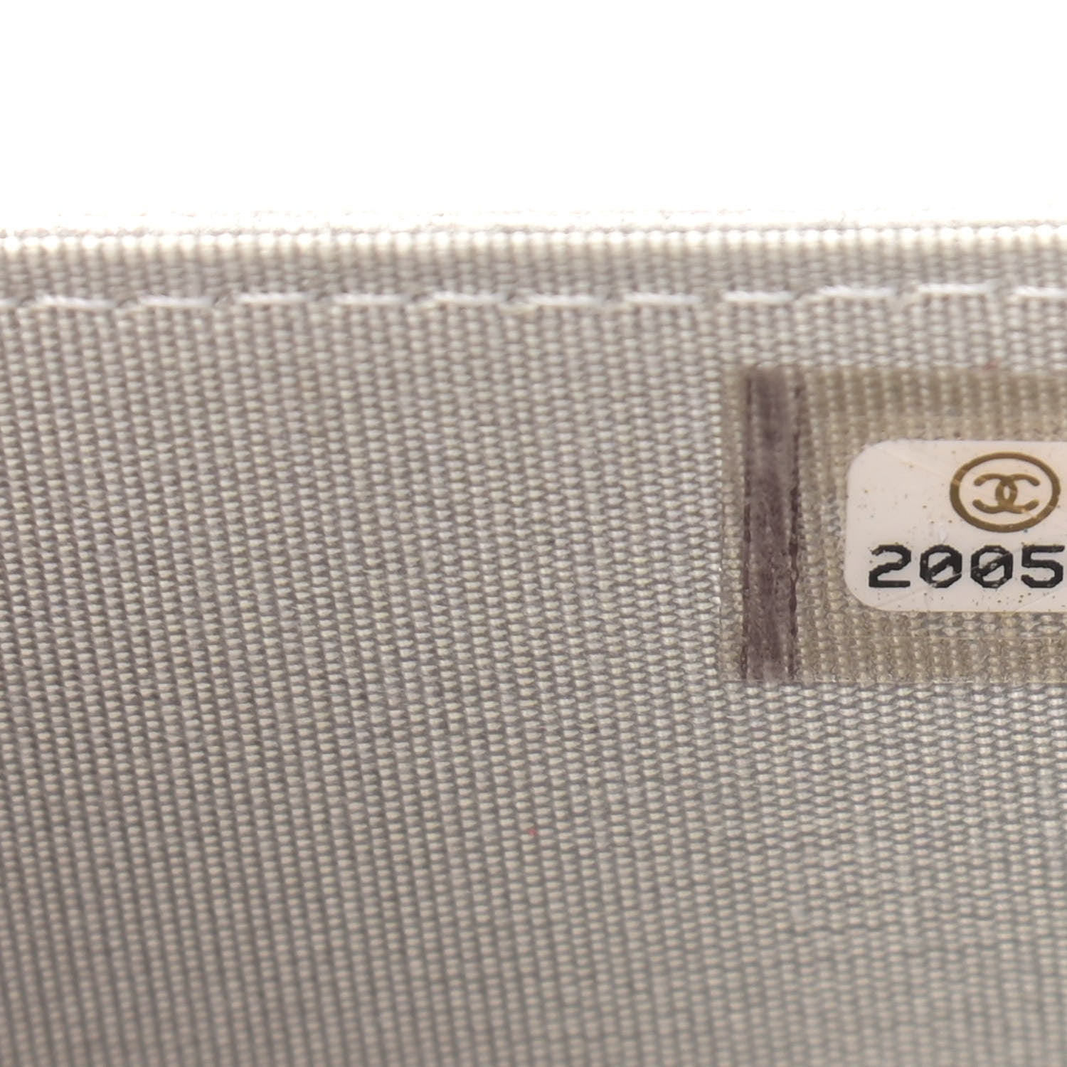 Chanel Metallic Galuchat Stingray Lambskin Boy Wallet On Chain WOC Silver 8 of 14