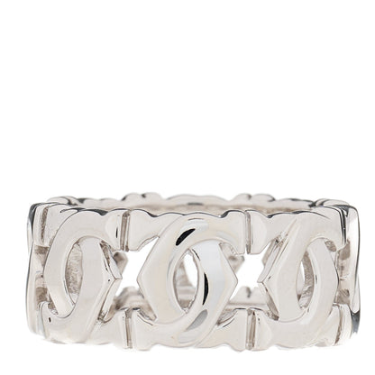 Cartier 18K White Gold Entrelaces Ring 48 4.5 1 of 4