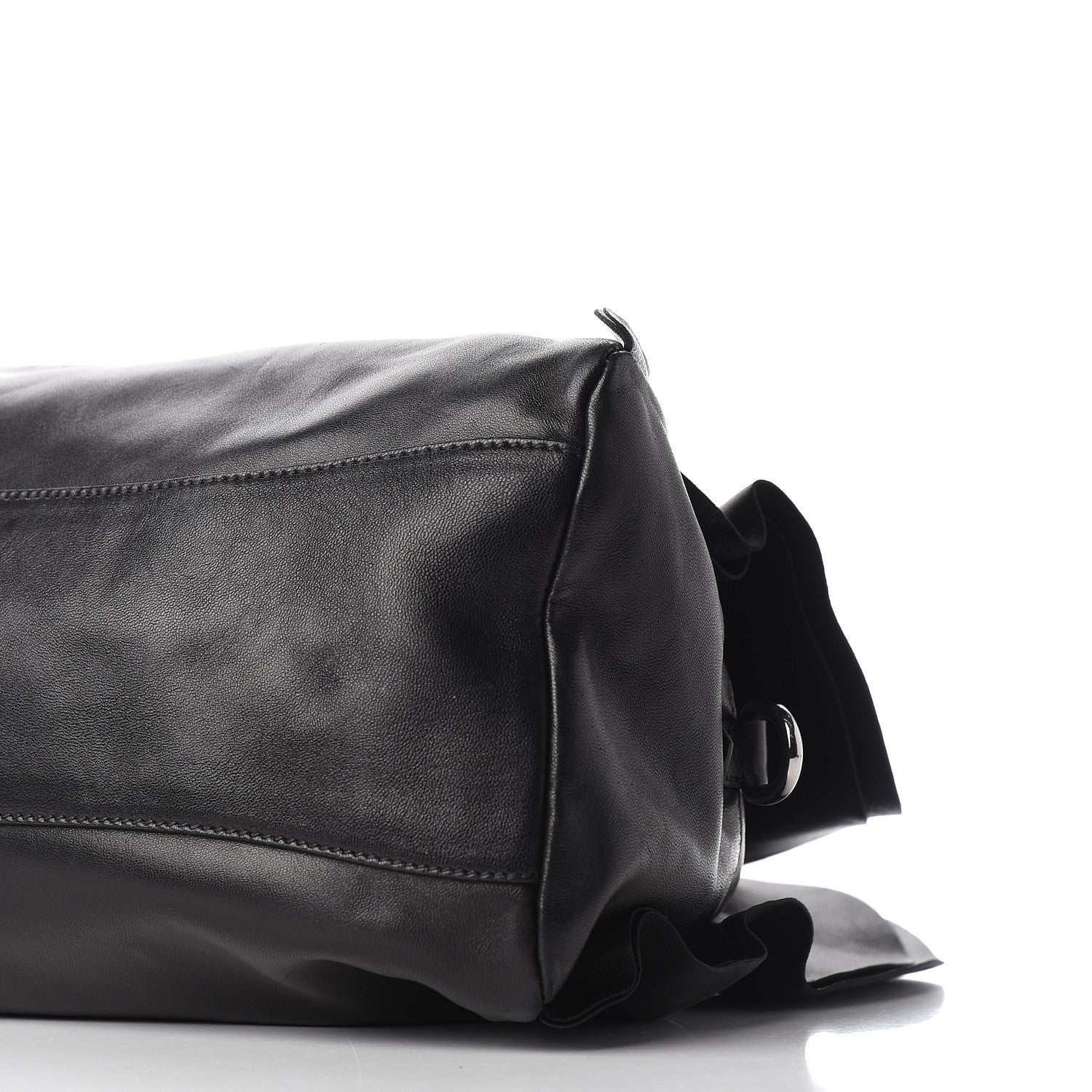 Prada Nappa Ruffle Bauletto Black 8 of 9