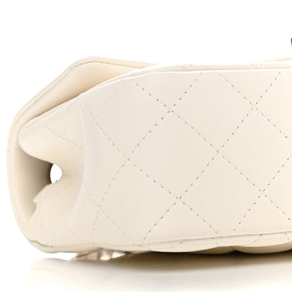 Chanel Lambskin Quilted Mini Rectangular Flap White 8 of 9