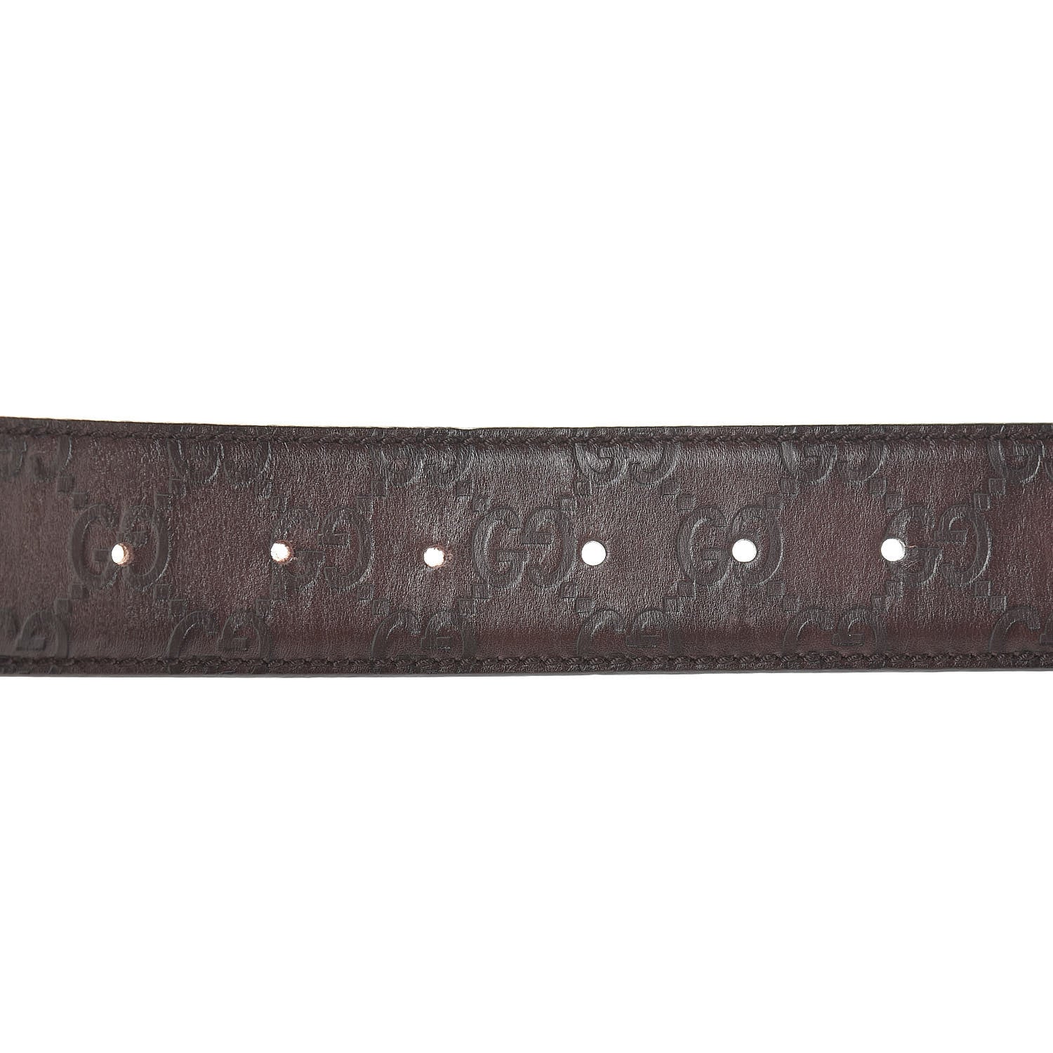 Gucci Guccissima Interlocking G 40mm Belt 90 36 Chocolate 6 of 6
