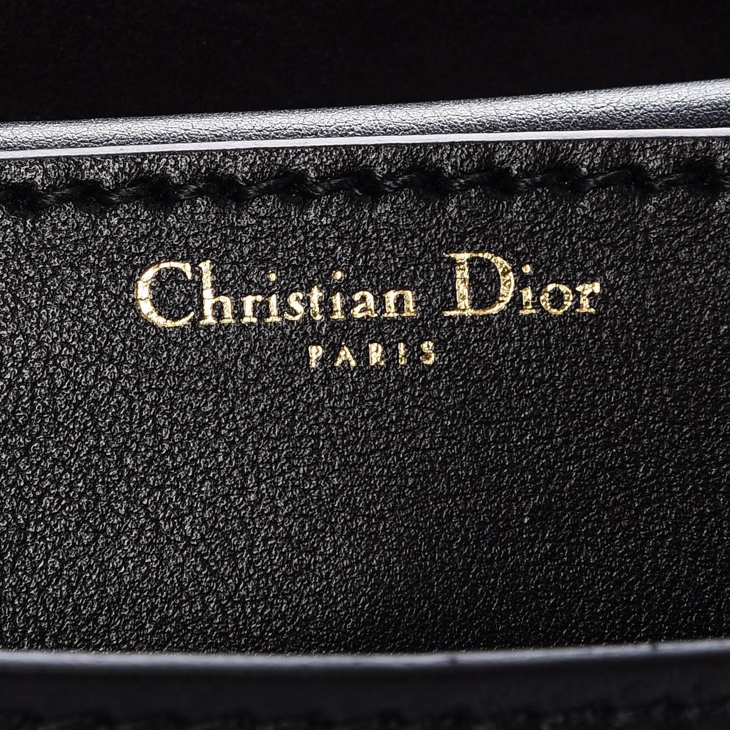 Calfskin J'Adior Chain Flap Bag Black