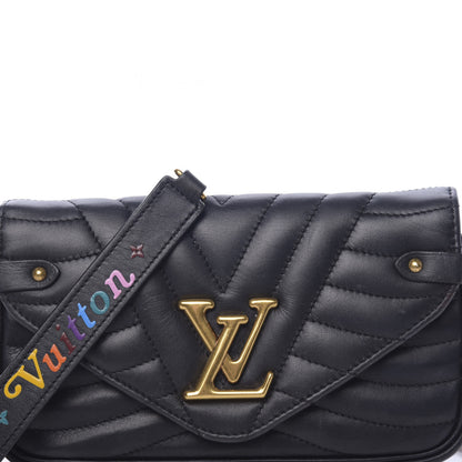 Louis Vuitton Calfskin New Wave Chain Pochette Black 11 of 12