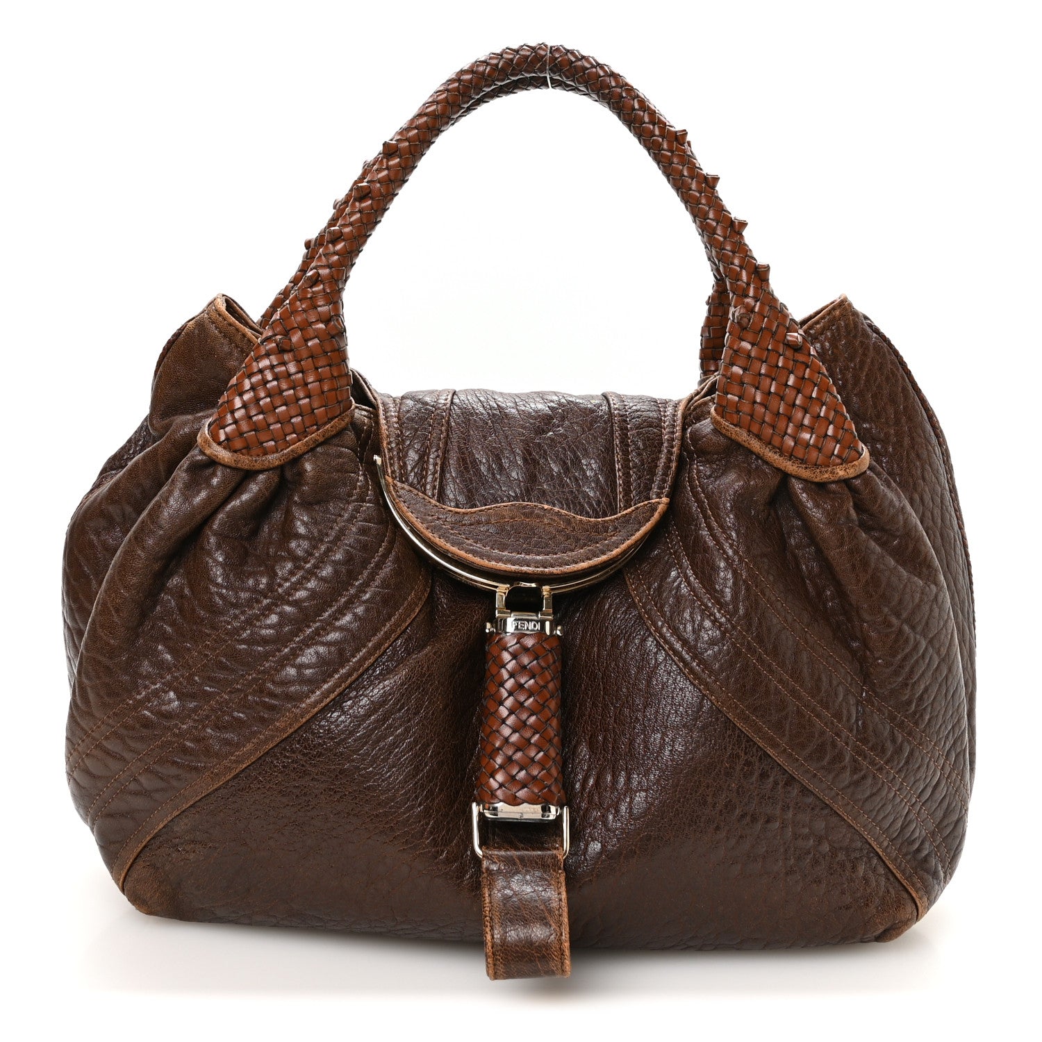 Fendi Nappa Nuvolata Spy Cognac 1 of 12