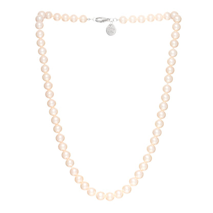 Tiffany Sterling Silver Freshwater Pearl 6-7mm Ziegfeld Necklace 2 of 4