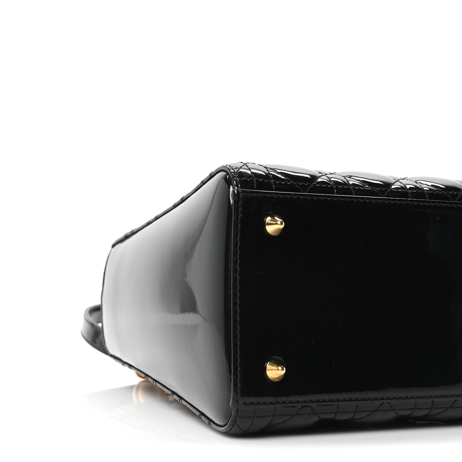Christian Dior Patent Cannage Medium Lady Dior Black 8 of 9