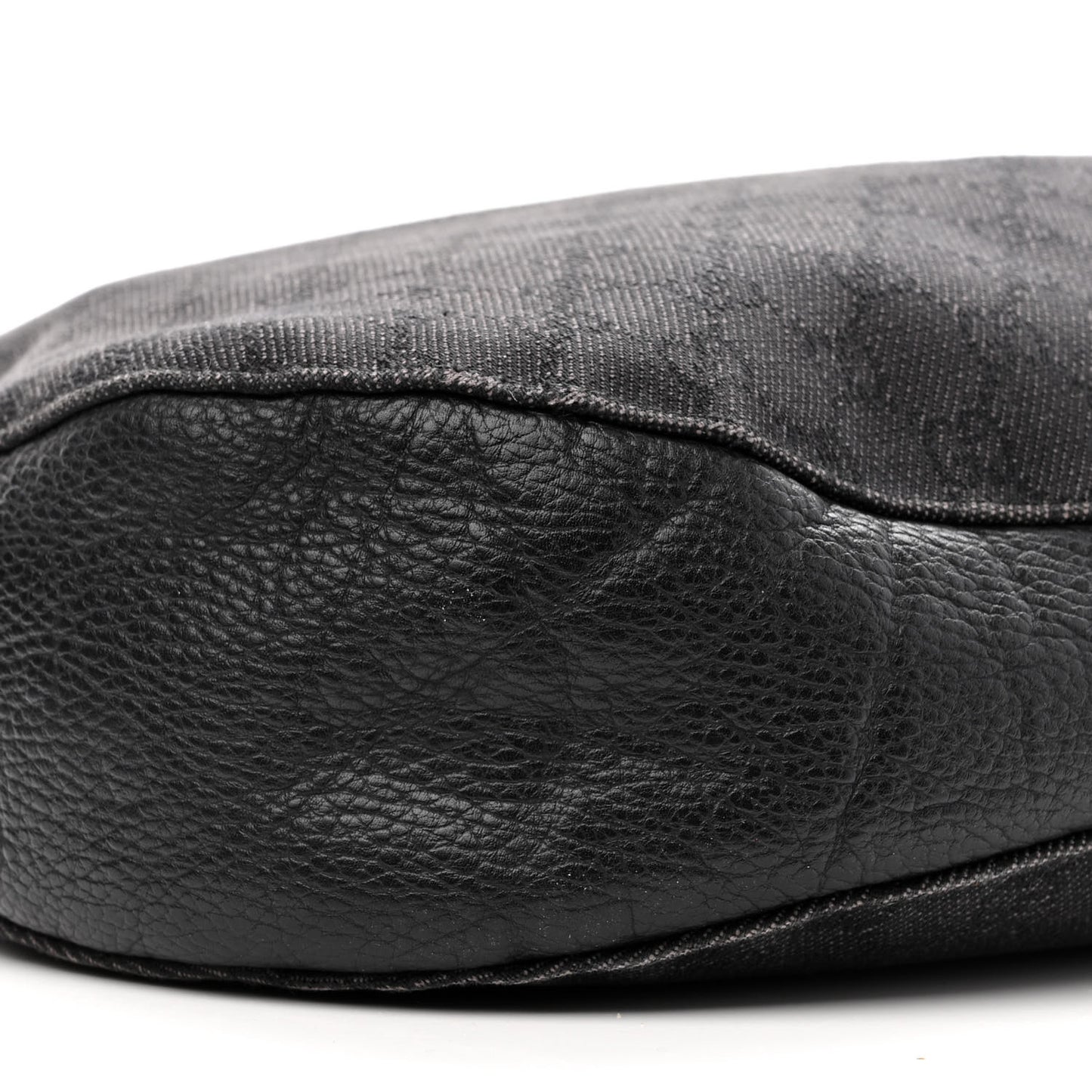 Monogram Calfskin Horsebit Classic Ring Hobo Black