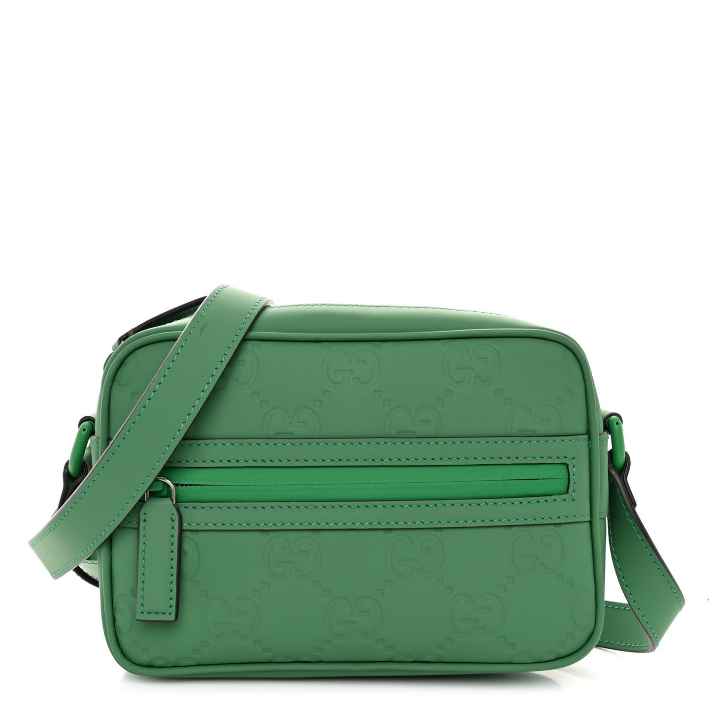 Rubber Effect Monogram GG Crossbody Bag New Shamrock