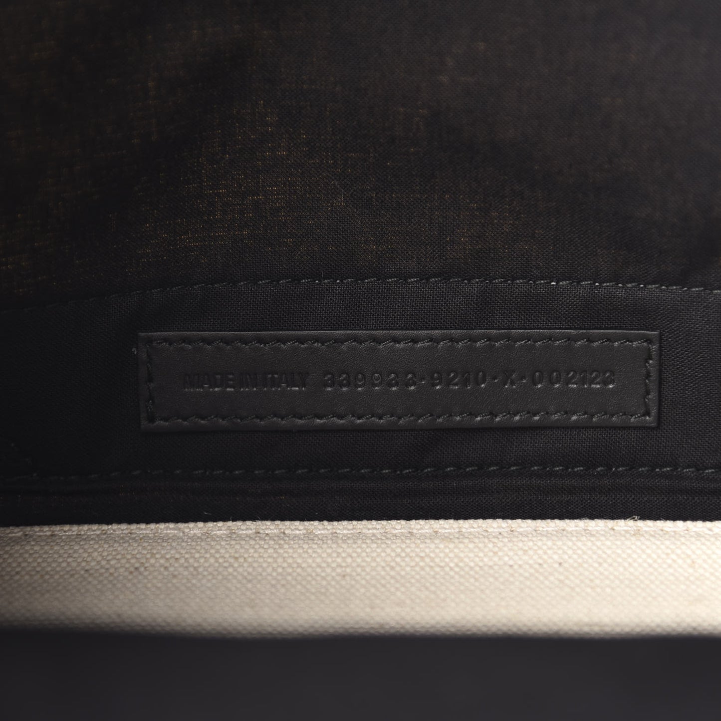 Canvas Logo S Navy Cabas Natural Black