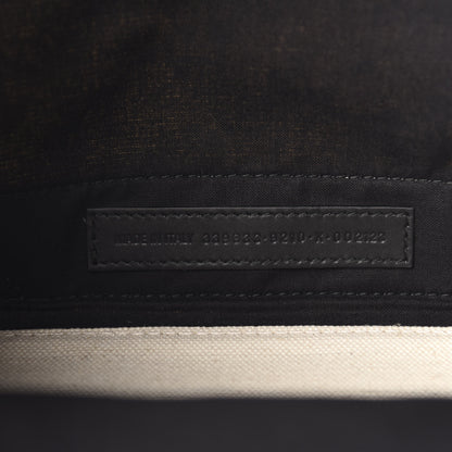 Balenciaga Canvas Logo S Navy Cabas Natural Black 10 of 11