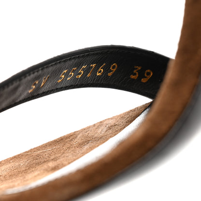 Saint Laurent Suede Mica Stud Mule Sandals 39 Brown 6 of 8