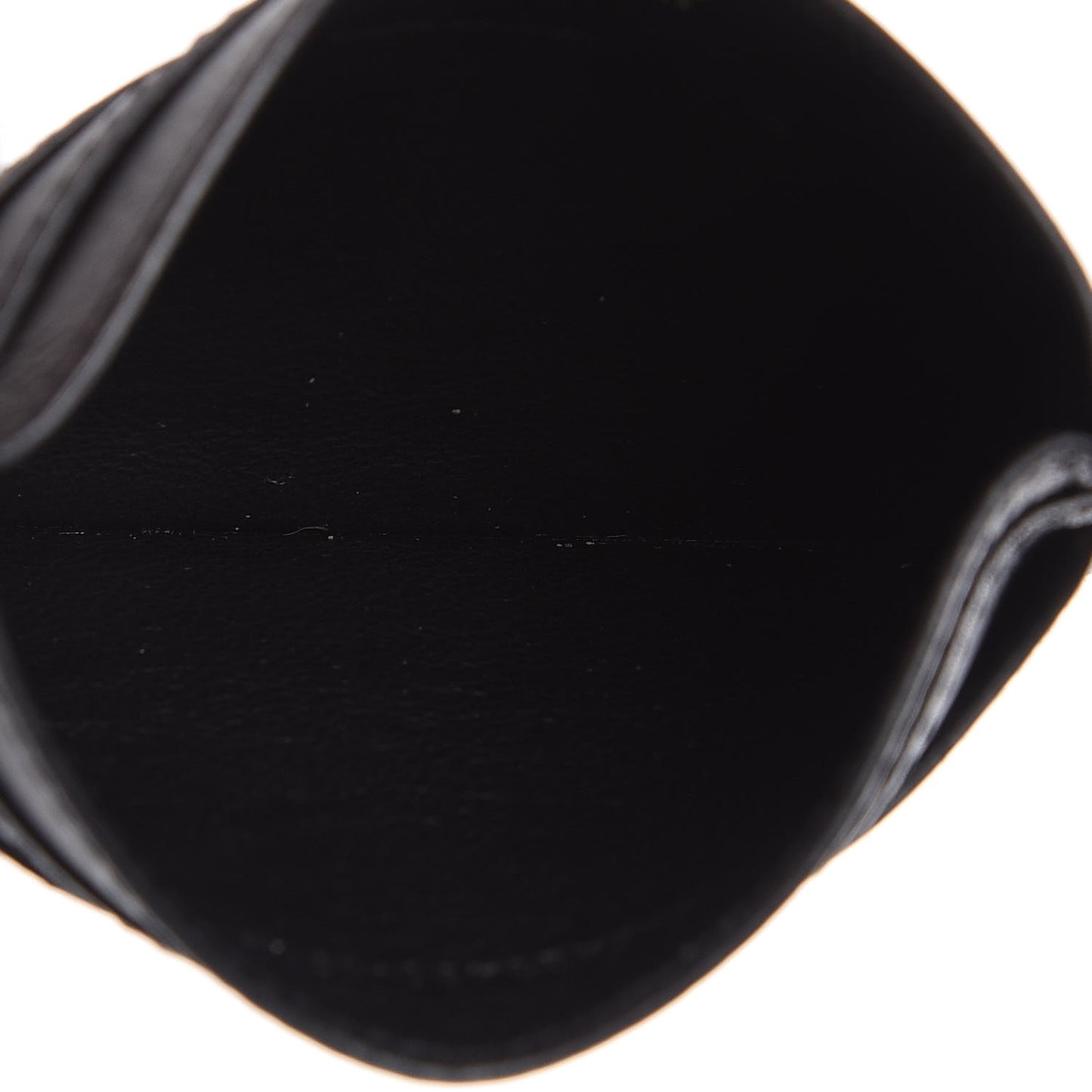 Calfskin Monogram Credit Card Case Black